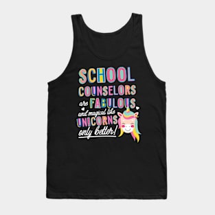 School Counselors are like Unicorns Gift Idea Tank Top